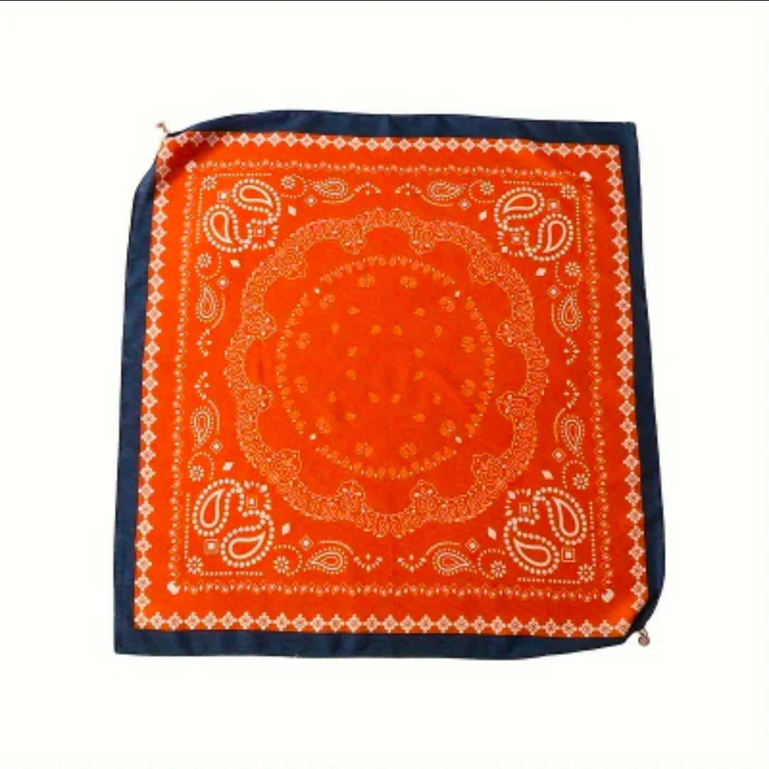 The Square Scarf — Orange or Army Green