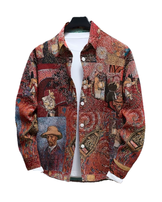 The Van Gogh Denim Structured Jacket