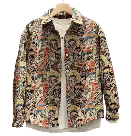 The Pop Art Denim Structured Jacket