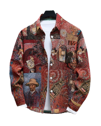 The Van Gogh Denim Structured Jacket