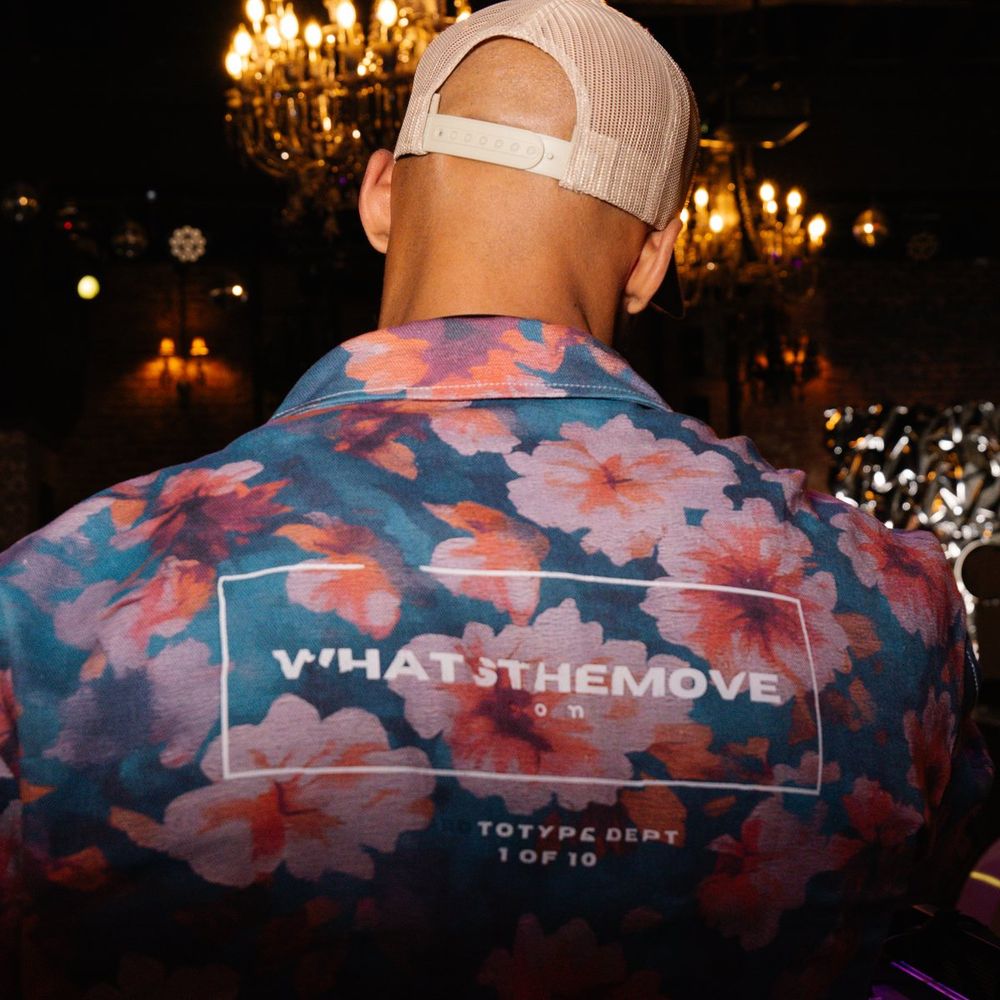 Look Book — Hibiscus Flower jacket, back print
