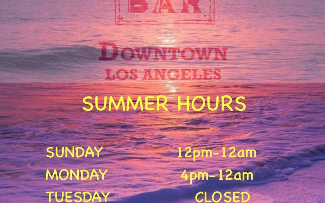 Summertime means Summer hours! Here they are… Now open Monday! And early Saturday and Sunday! With someone special retur…