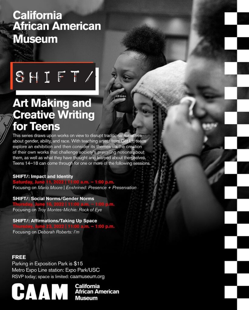Join us this Thursday (6.23) for SHIFT/: Art Making and Creative Writing for Teens from 11am-1pm.  SHIFT/ is a series th…