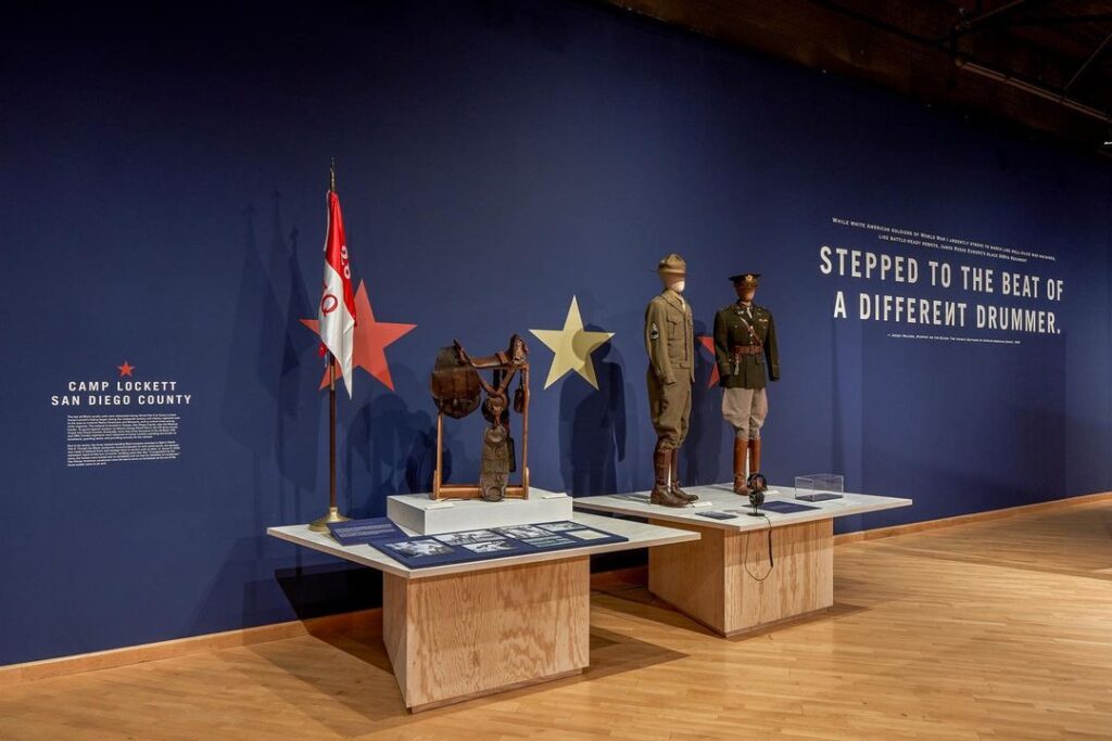 Installation view of “For Race and Country: Buffalo Soldiers in California,” open through October 30, 2022.

Exhibition …
