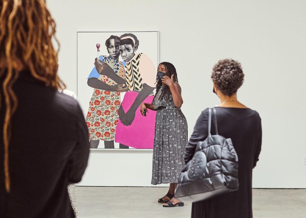 Thank you to all who joined CAAM Curator @EssenceH for this tour of “Deborah Roberts: I’m” at Art + Practice. Want to he…