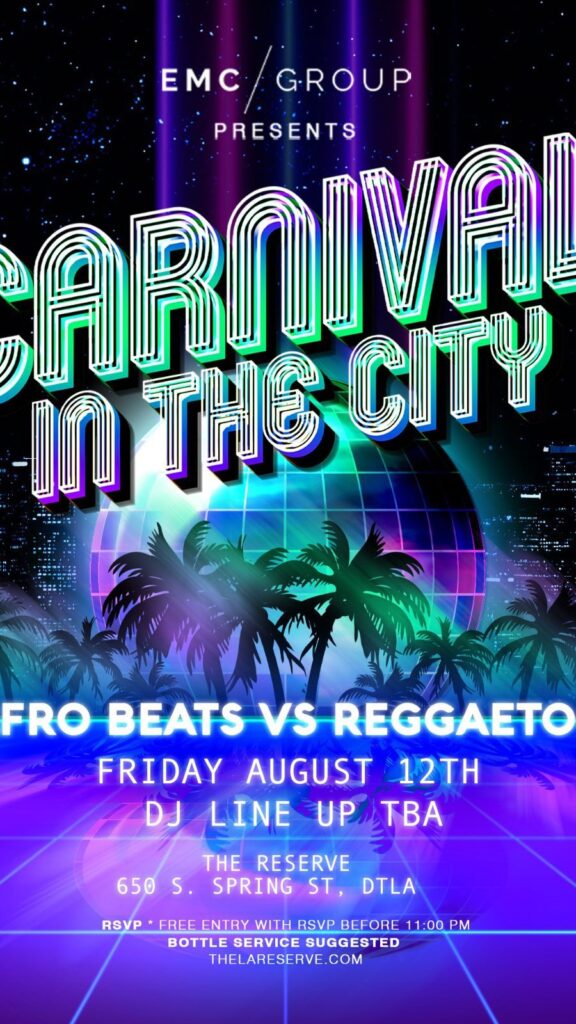 🌴SPECIAL ANNOUNCEMENT🌴

Join us at The Reserve for Carnival in the City AUGUST 12! 🪩🌴

A cultural night highlighting…