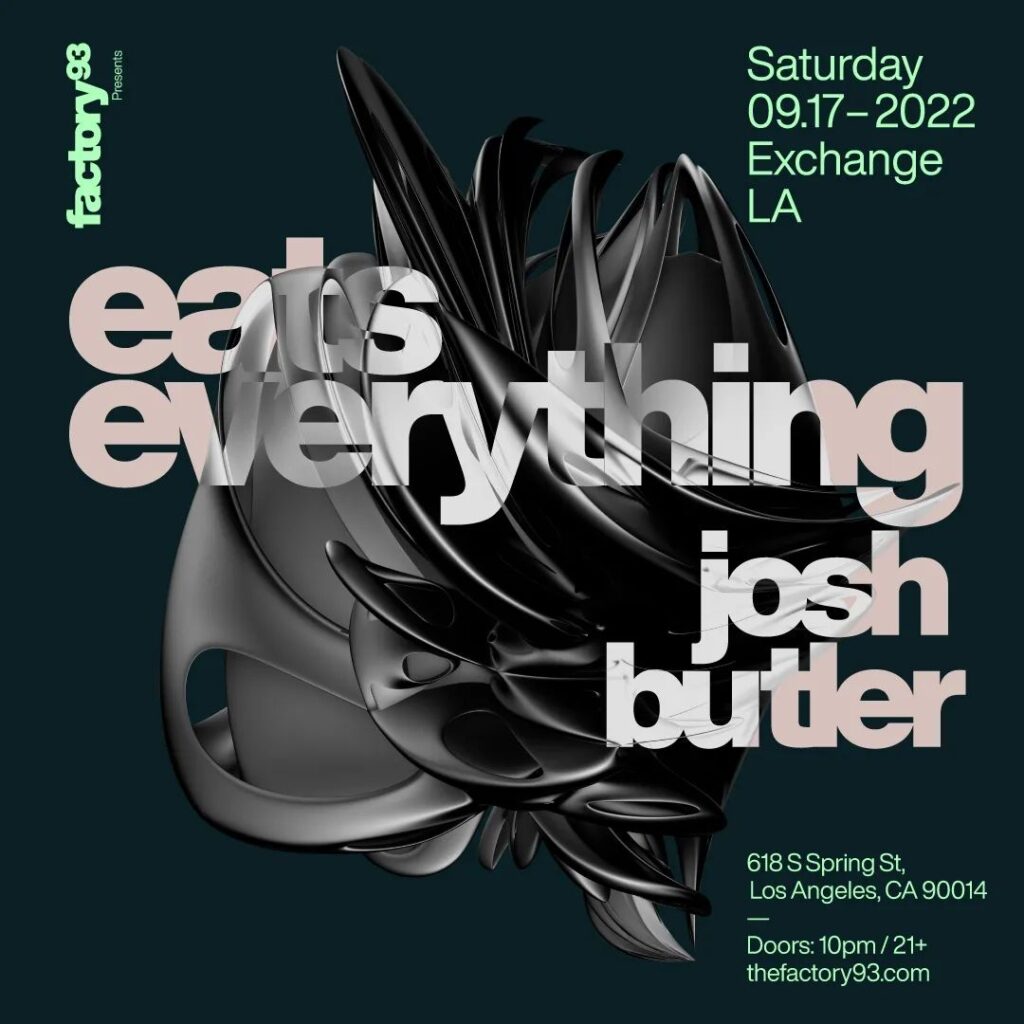 Savor the sounds of @eatseverything & @joshbutlermusic at @thefactory93 Saturday, 9/17. Limited 25% off w/ code ‘HONEY’ …