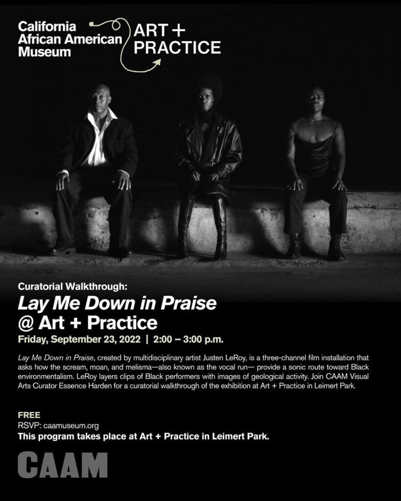 Join us at @artandpractice this Friday (2.23) for Curatorial Walkthrough: Lay Me Down in Praise from 2-3pm. “Lay Me Down…