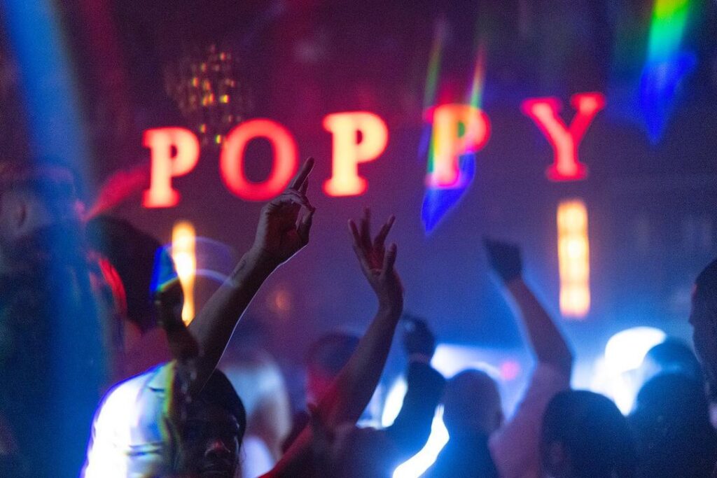 Let loose at #Poppy tonight. 🌀⚡️💎