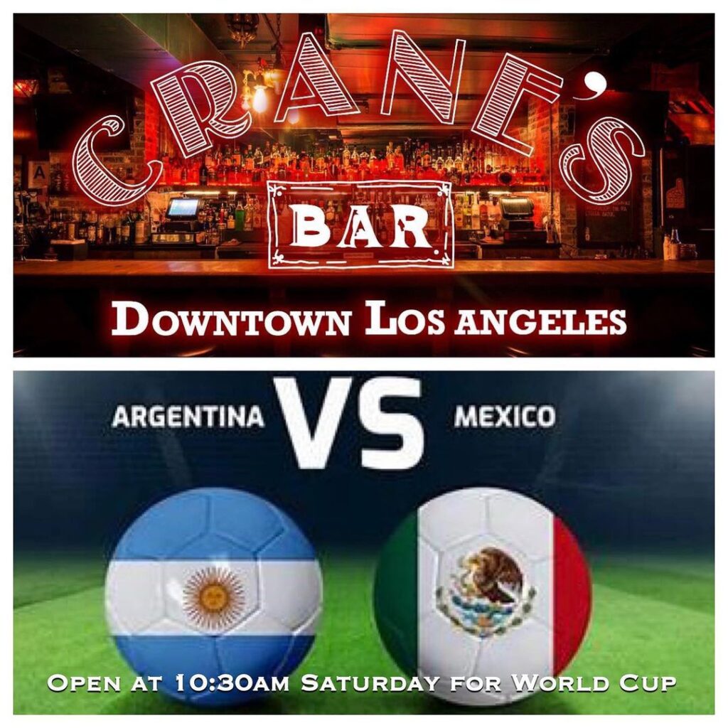 We open at 10:30 today for Argentina vs Mexico! Come join us! #dtla #divebar #sportsbar #worldcup #argentina #mexico