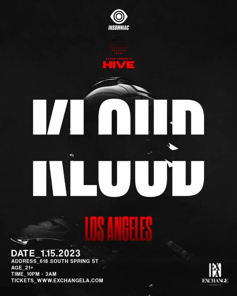 Submerge yourself in the dark frequencies of @wearekloud, for a unique live event series known as HIVE. Fusing techno & …
